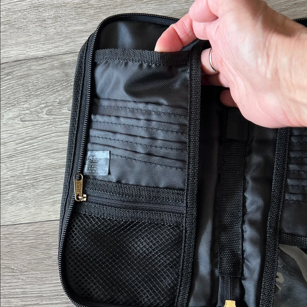 Black Passport Travel Pouch Zippered unisex